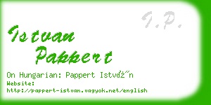 istvan pappert business card